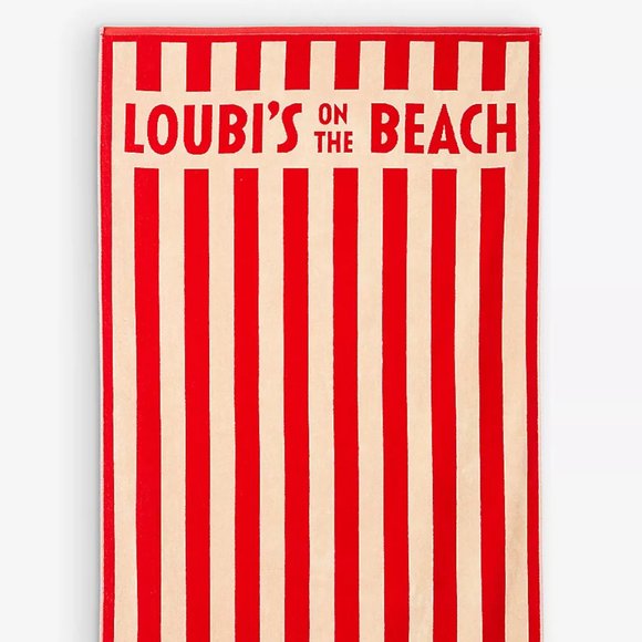 Christian Louboutin Other - Christian Louboutin cotton-terry towel [LOUBI ON THE BEACH]